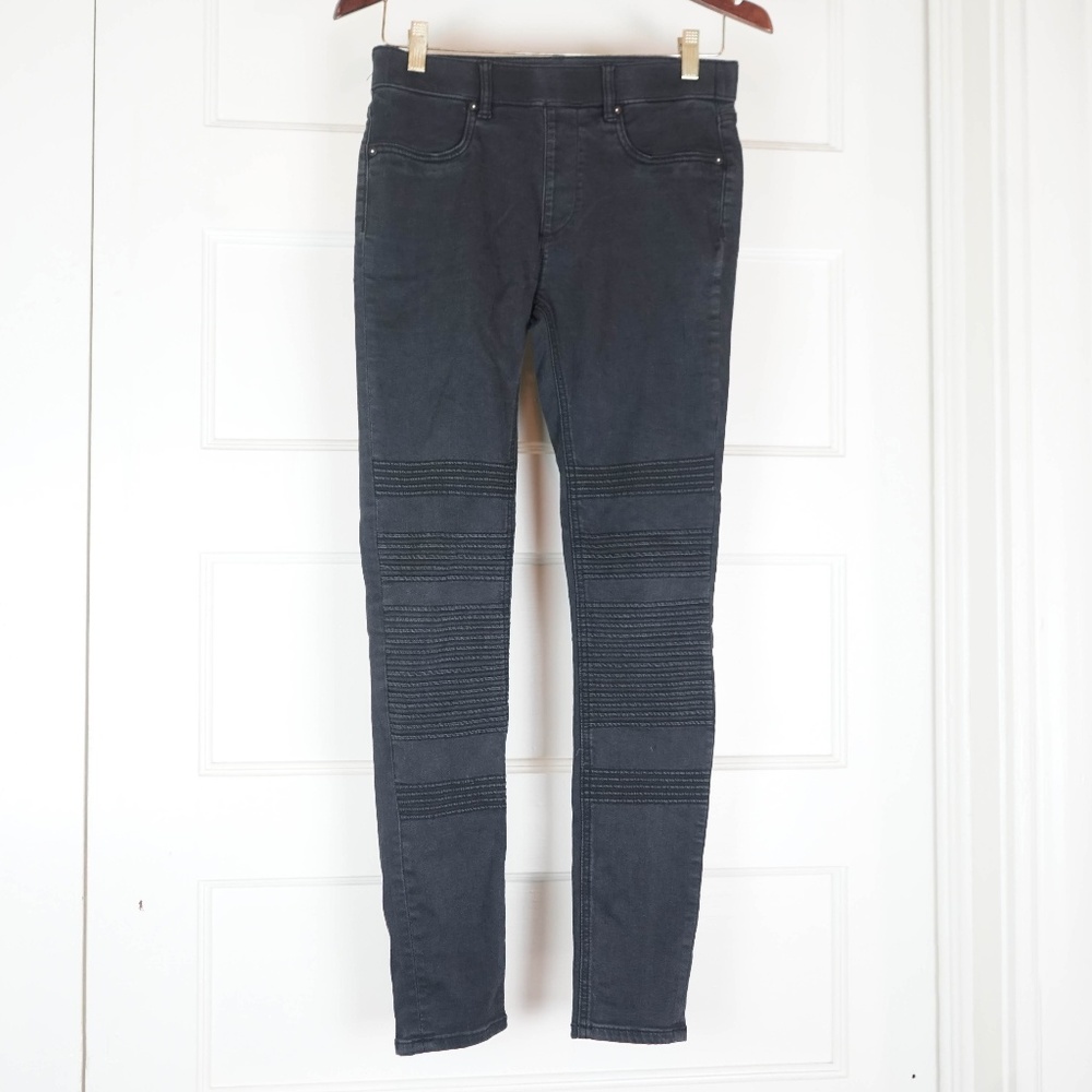 Black Motorcycle Jeggings
